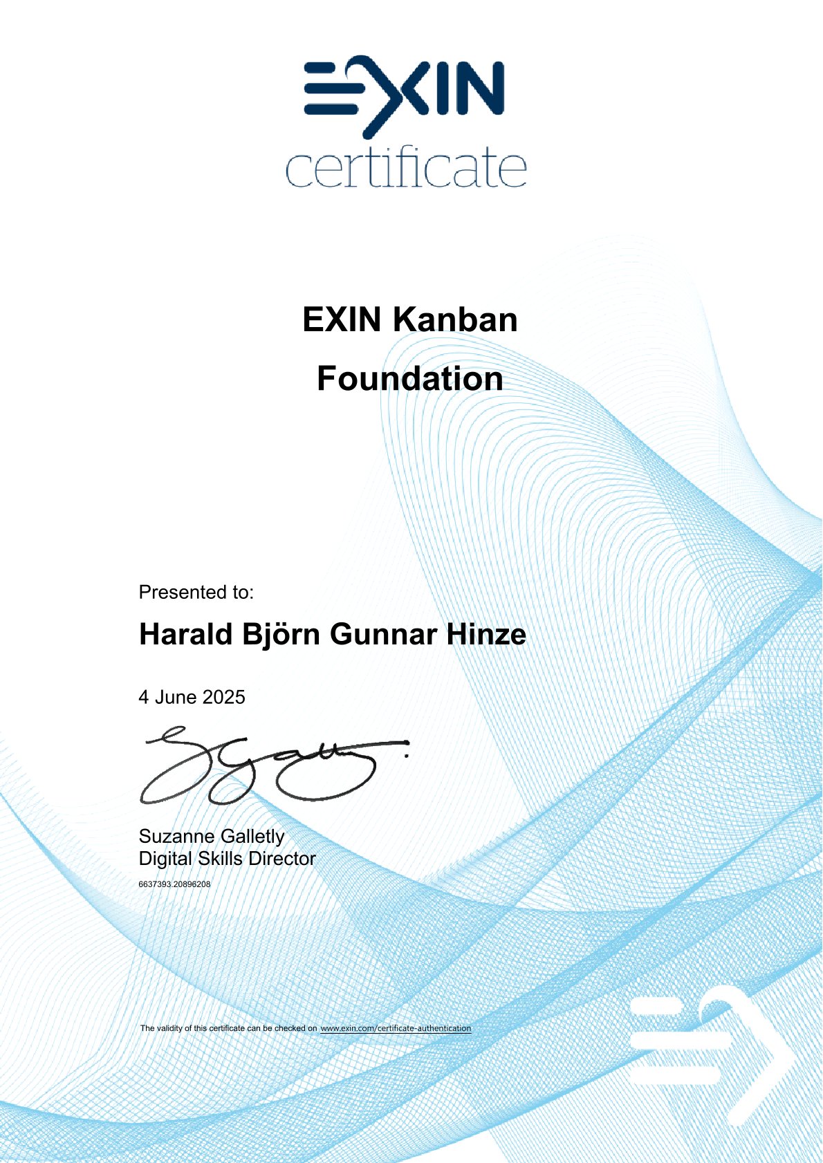 EXIN Kanban Foundation Zertifikat